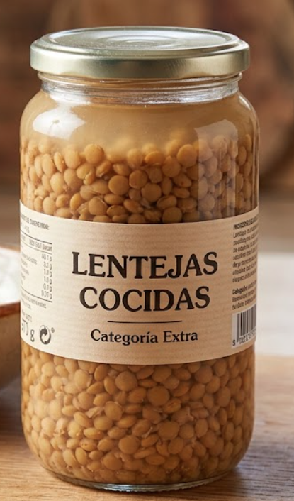 Lentellas cocidas 700g